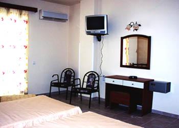 Interior view of a bedroom